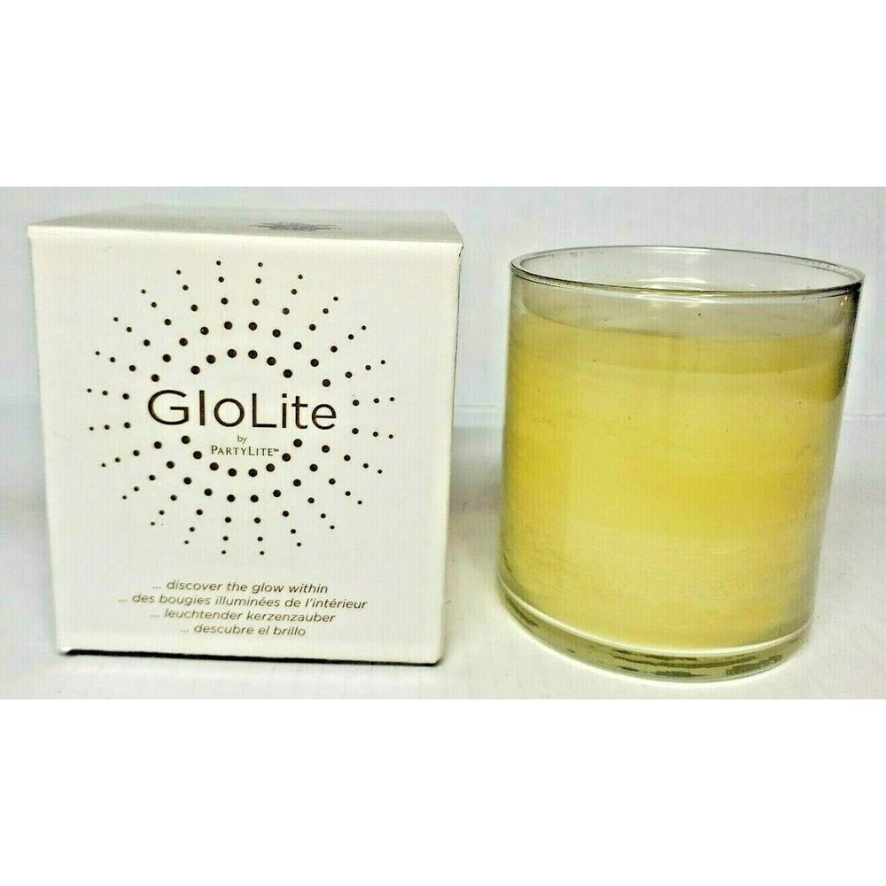 Partylite Glo-Lite Jar Cinnamon Sparkle Candle New in Box P2C/G26405